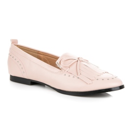 Seastar Mocasini eleganti pentru primavara roz 1