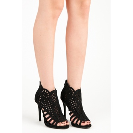 Seastar Sandale Ajurate Pe Un Slider negru 1
