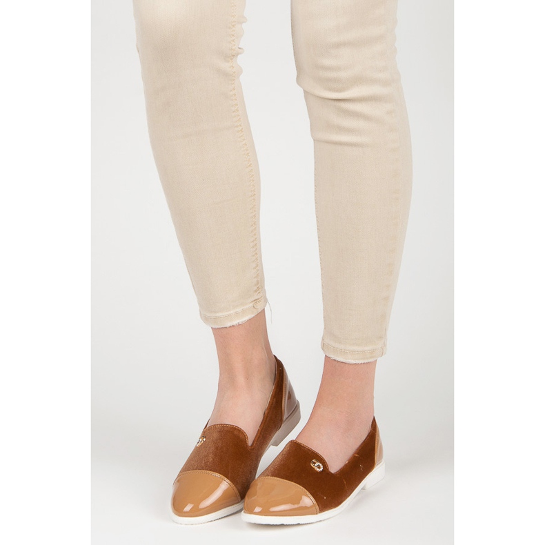 Balerine din velur maro 1 Balerine din velur maro 1