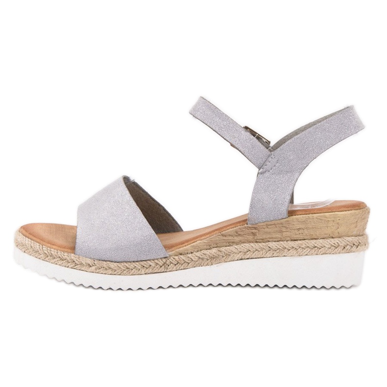 SDS Sandale Gri Cu Sclipici 2