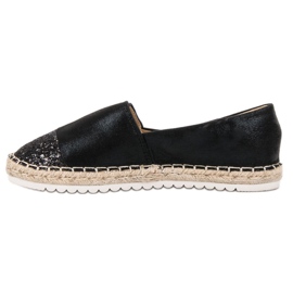 Erynn Încălțăminte slip-on cu sclipici negru 1