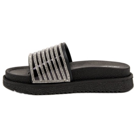 Bello Star Papuci Cu Cristale negru 1