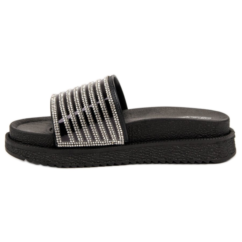 Bello Star Papuci Cu Cristale negru 1