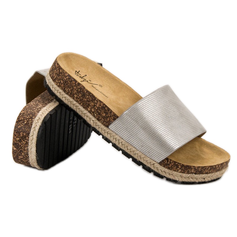 Sergio Todzi Papuci confortabili pentru femei gri 1