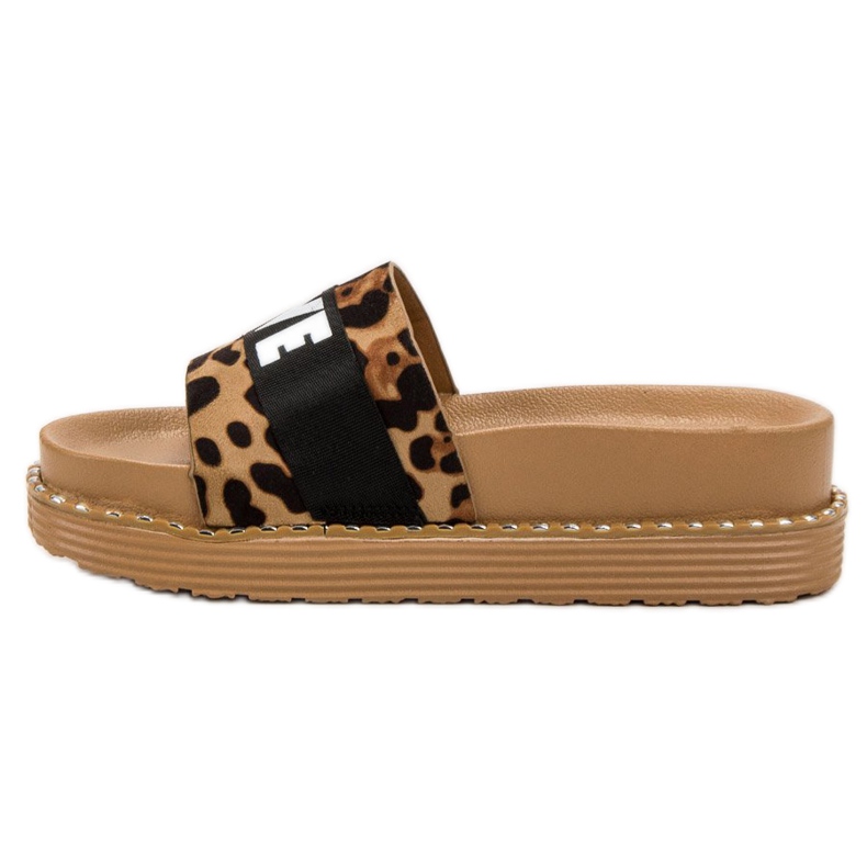 Erynn Iubesc papucii din piele intoarsa maro 2