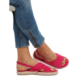 Sandale espadrile fucsia YJ-2M12 Fuchsia roz 3