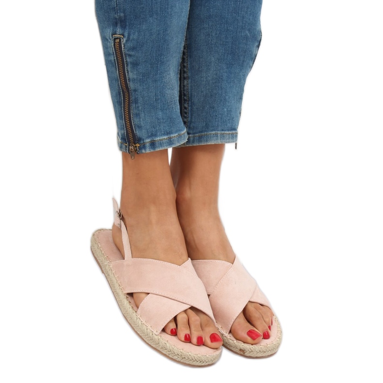 Sandale espadrile bej YJ-2M12 Nud 1