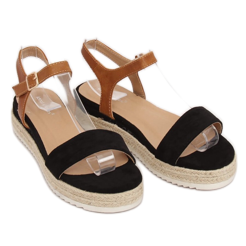 Sandale espadrile negre Y-8224 Negre negru 2