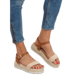 Sandale espadrile bej Y-8224 Bej 1 Sandale espadrile bej Y-8224 Bej 1