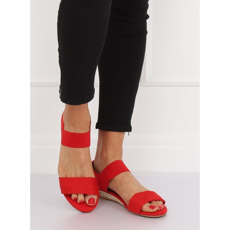 Sandale espadrile roșu 9R71 Roșu roşu 2