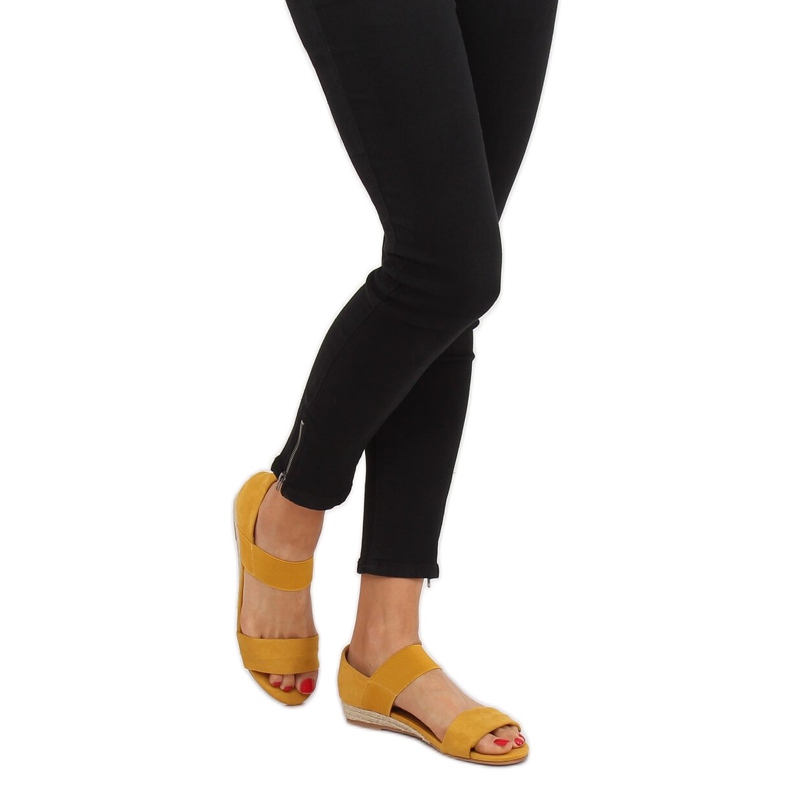 Sandale espadrile galbene 9R71 Galbene 1