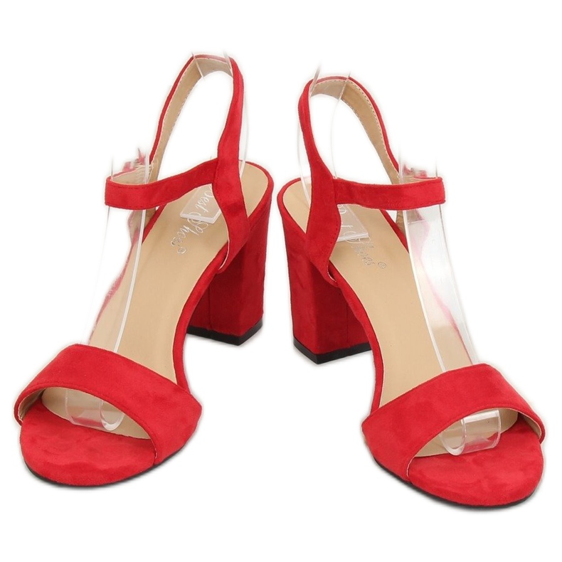 Sandale roșii pe stâlp FH-3M25 Roșu roşu 1