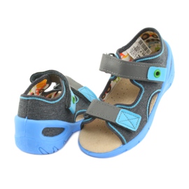 Pantofi pentru copii Befado pu 065P125 albastru gri 3