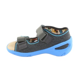 Pantofi pentru copii Befado pu 065P125 albastru gri 2