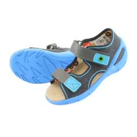 Pantofi pentru copii Befado pu 065P125 albastru gri 4