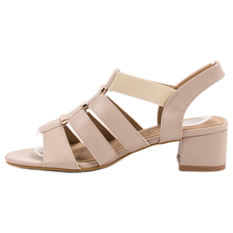 Evento Sandale cu toc înalt maro 1