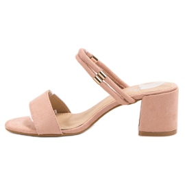 Fama Papuci eleganți roz 2