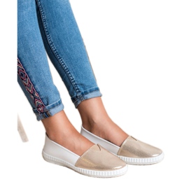 Mckeylor Adidași Slip On la modă alb galben 5