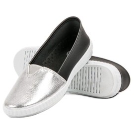 Mckeylor Adidași Slip On la modă negru gri 3