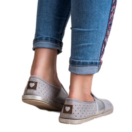 Mckeylor Sliponi din piele de căprioară gri 2