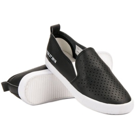 Mckeylor Slipons ajurati negru 1