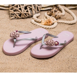 Ax Boxing Flip-Flops Cu Flori violet 4