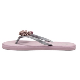 Ax Boxing Flip-Flops Cu Flori violet 1