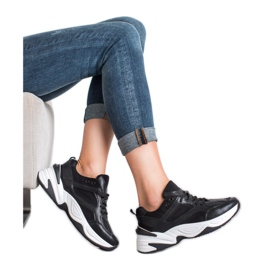 SHELOVET Adidași negri negru 1 SHELOVET Adidași negri negru 1