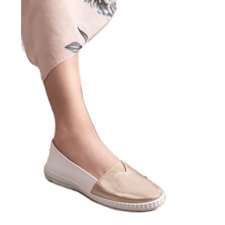 Mckeylor Adidași Slip On la modă alb galben 1