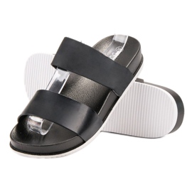 Laura Mode Papuci din cauciuc negru 1 Laura Mode Papuci din cauciuc negru 1