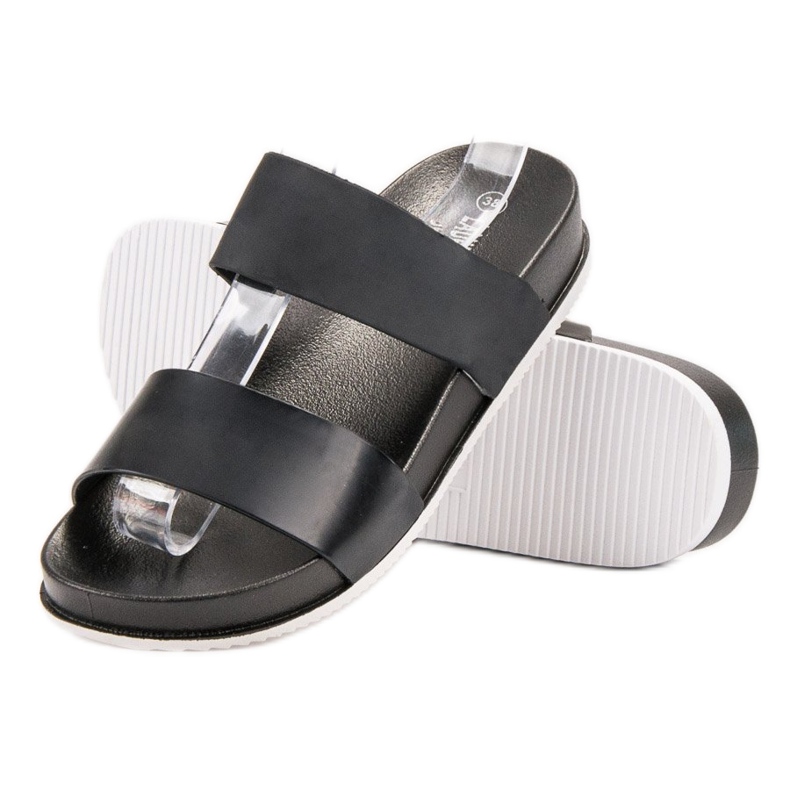 Laura Mode Papuci din cauciuc negru 1 Laura Mode Papuci din cauciuc negru 1