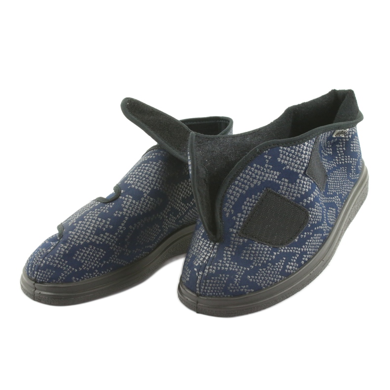 Pantofi de damă Befado pu 986D009 negru albastru marin gri 3