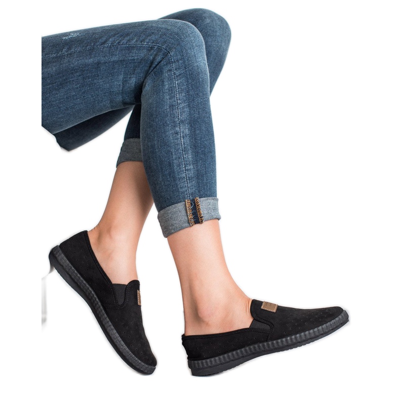 Mckeylor Adidași ajurati negru 2