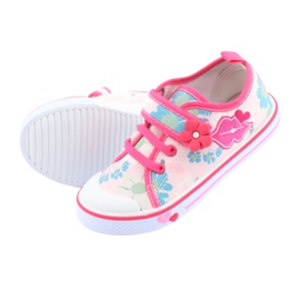 American Club Tălpi interioare din piele americană Mouth alb maro roz 5