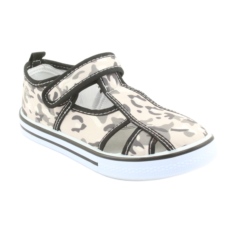 Pantofi pentru copii American Club cu branț din piele cu velcro alb maro negru gri 1 Pantofi pentru copii American Club cu branț din piele cu velcro alb maro negru gri 1