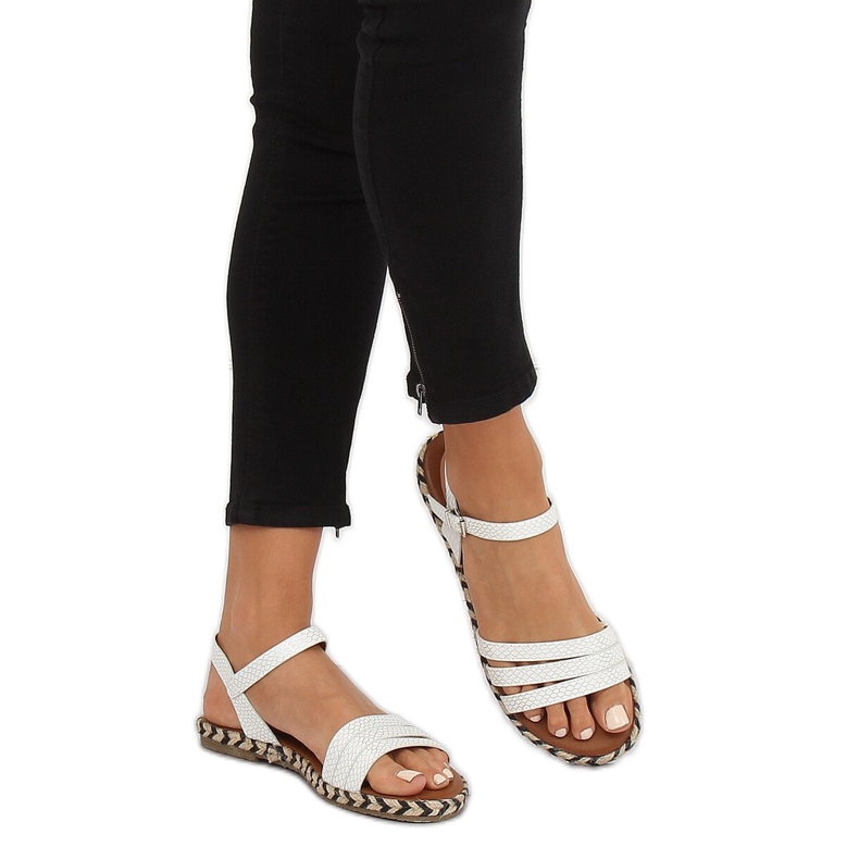 Sandale albe pentru femei M531 Alb 1