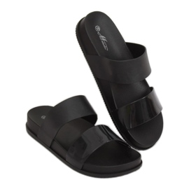 Papuci negri negri pentru femei TS-23 Negri negru 1