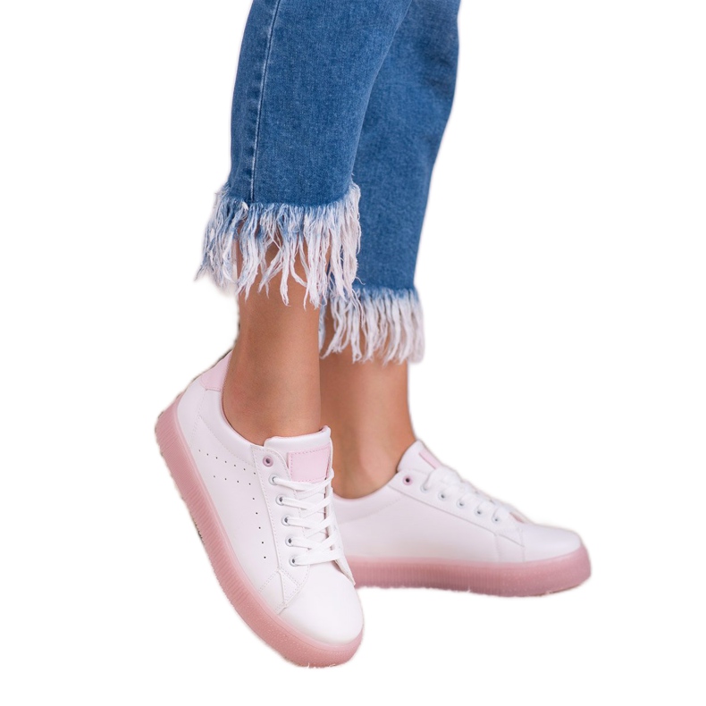 SHELOVET Încălțăminte sport cu șiret alb 1