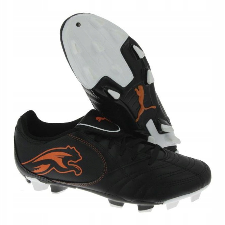 Ghete de fotbal Puma Boca Fg Jr 102532 03 negru negru 1 Ghete de fotbal Puma Boca Fg Jr 102532 03 negru negru 1