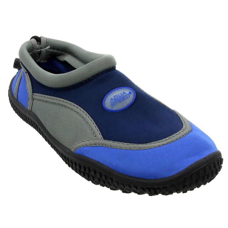 Pantofi de plajă din neopren Aqua-Speed Jr., bleumarin și gri multicolor 2 Pantofi de plajă din neopren Aqua-Speed Jr., bleumarin și gri multicolor 2