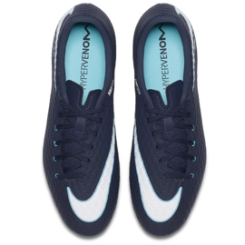 Ghete de fotbal Nike Hypervenom Phelon Iii Fg M 852556-414 albastru marin albastru marin 2
