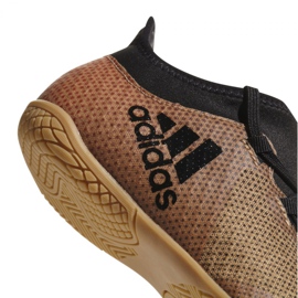 Pantofi de sală adidas X Tango 17.3 In Jr CP9033 negru de aur 2