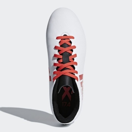 Ghete de fotbal Adidas X 17.4 FxG Jr CP9015 multicolor alb 1 Ghete de fotbal Adidas X 17.4 FxG Jr CP9015 multicolor alb 1