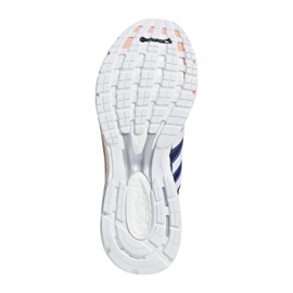 Pantofi de alergare adidas Adizero Boston 6 W BB6418 alb albastru marin portocale 1