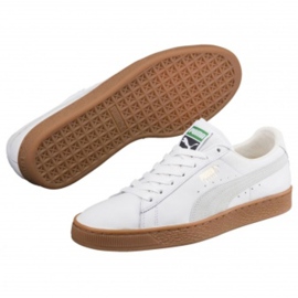 Pantofi Puma Basket Classic Gum Deluxe M 365366 01 alb 1
