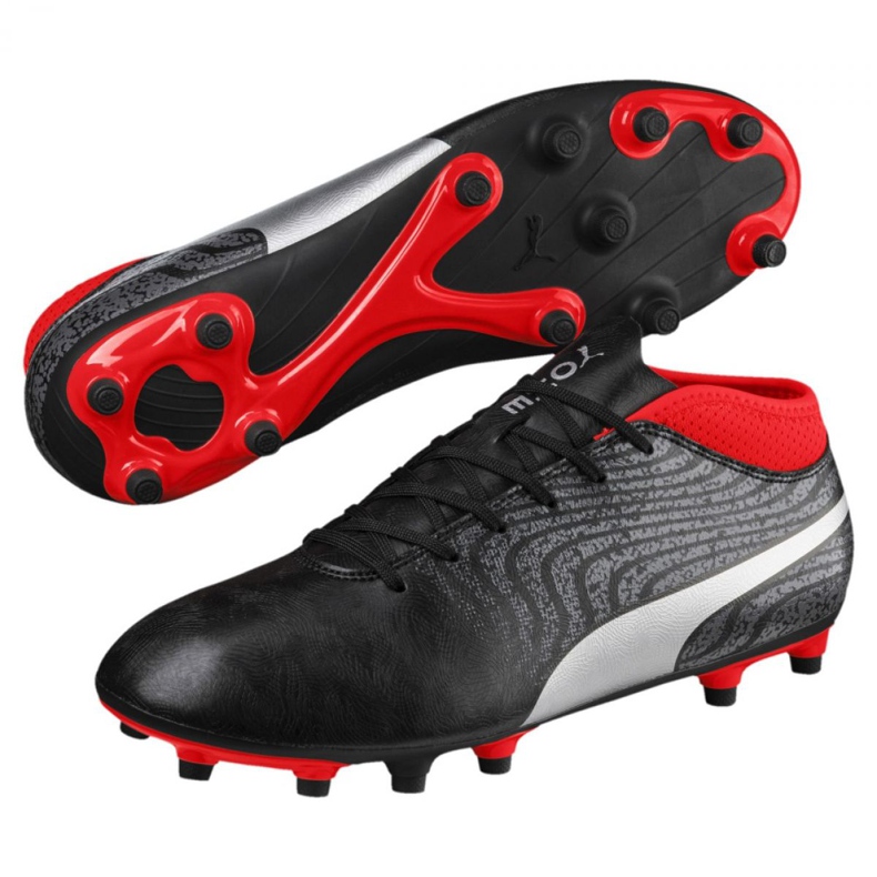 Ghete de fotbal Puma One 18.4 Fg M 104556 01 negru negru 1