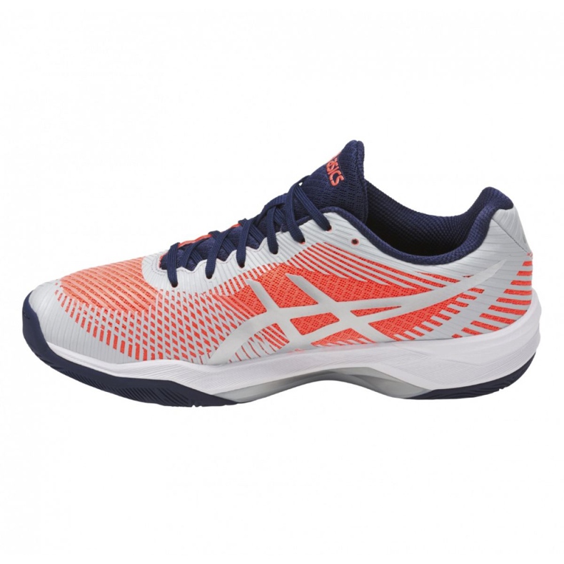 Pantofi de volei Asics Volley Elite Ff W B751N-0696 alb portocale 1