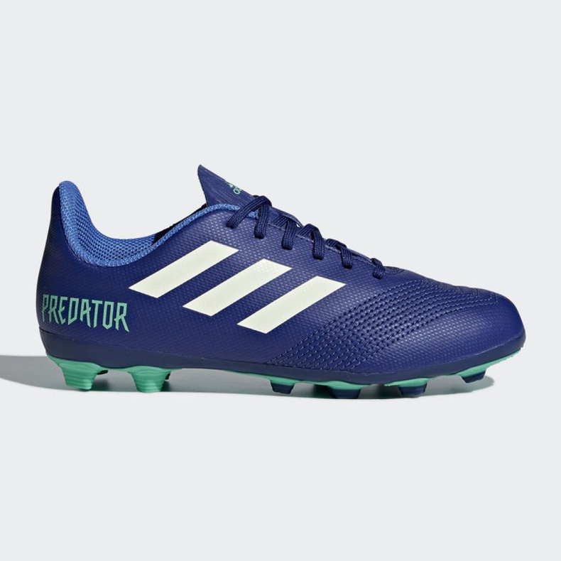 Ghete de fotbal Adidas Predator 18.4 FxG Junior CP9242 multicolor albastru 1