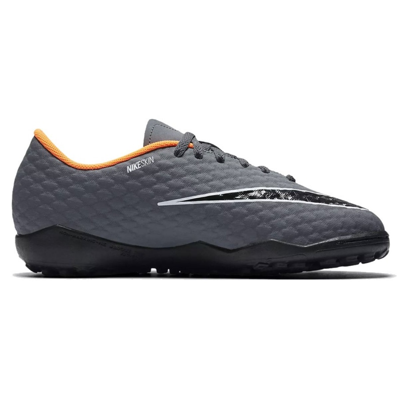 Pantofi de fotbal Nike Hypervenom PhantomX 3 Academy Tf Jr AH7294-081-S gri gri 1