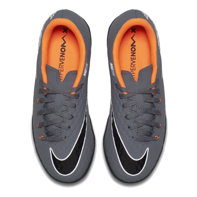 Pantofi de fotbal Nike Hypervenom PhantomX 3 Academy Tf Jr AH7294-081-S gri gri 2
